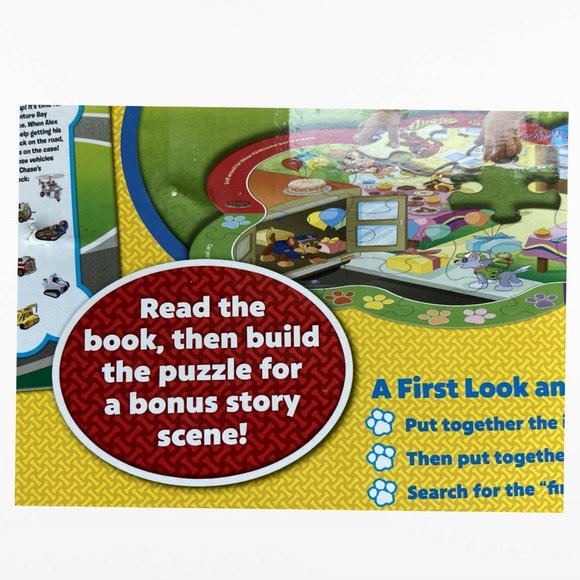PAW PATROL - First Look and Find Book & Giant Puzzle (40 Pcs), Nickelodeon - New - Picture 8 of 12